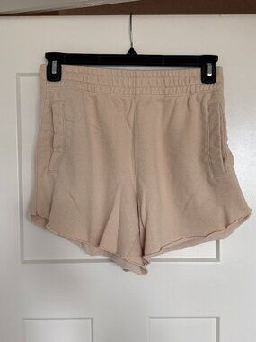 Aerie Women's On My Way High Waisted Short Sandalwood Tan Size S